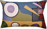 Lumbar Kandinsky Composition VI Decorative Pillow Cover Hand Embroidered Wool 13