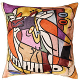 Wailing on the Sax by Alfred Gockel Accent Pillow Cover Art Silk 18