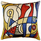 Decorative Fish Pillow Cover Hand Embroidered Wool 18