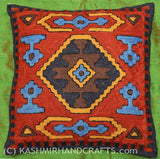 All-Seeing-Eye Tribal Wool Cushion COVER HANDEMBROIDERED