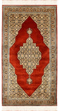 2.5'x4.5' Bidjar Red Silk Rug Oriental Carpet Medallion Area Rugs Hand Knotted