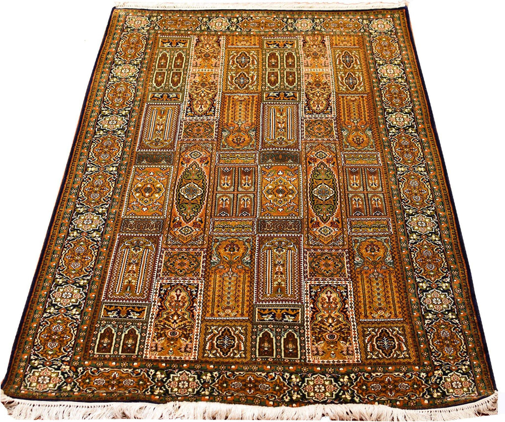 3'x5' Tree of Life Silk Rug Oriental Carpet Qum Museum Quality Hand Knotted - KashmirDesigns