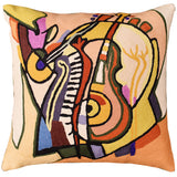 Music is my Life by Alfred Gockel Accent Pillow Cover Handmade Wool 18