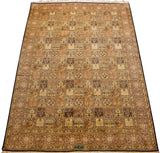 7x10ft Qum Silk Rug Oriental Carpet Tree of life Four Seasons Hand Knotted