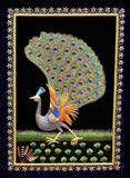 Peacock Wall Art Decorative Panel Jewel Art Tapestry,  35W X 47H