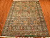9'x12' Hamdan Silk Rug Tree of Life Oriental Area Rugs Persian Style geometric Carpet Hand Knotted