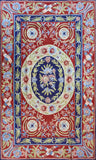 Floral 2.5x4ft Navy Red Handmade Decorative Wall Hanging Tapestry Rug Art Silk