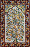Floral 2.5x4ft Red III Tree of Life Birds Wall Hanging Tapestry Rug Art Silk