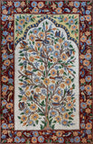 Floral 2.5x4ft Tree of Life Birds Decorative Wall Hanging Tapestry Rug Art Silk