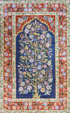 Floral 3ftx5ft Tree of Life Birds Accent  Wall Hanging Tapestry Rug Art Silk
