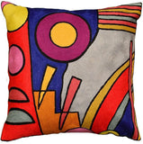 Kandinsky Decorative Pillow Cover Composition VI Hand-Embroidered Wool 18