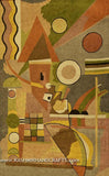 KANDINSKY composition II Abstract Rug / Tapestry 3ft x 5ft