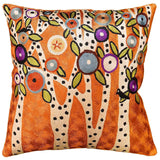 Spring Blooms Karla Gerard Accent Pillow Cover Handembroidered Art Silk 18
