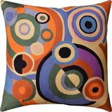 Rhythm 1912 By Delaunay Decorative Pillow Cover Handembroidered Wool 20